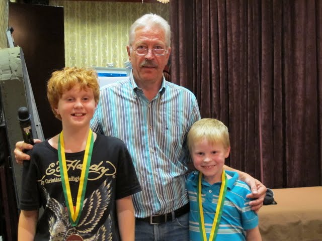 Piet met kampioenen